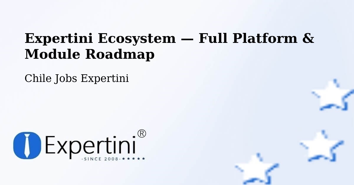 Expertini Ecosystem — Full Platform & Module Roadmap – Codegua